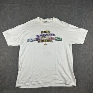 Vintage NHRA Racing Tee‎ Shirt XL 90s Pick Your Poison Drag Racing Championship